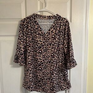 Leopard Print Women's Top